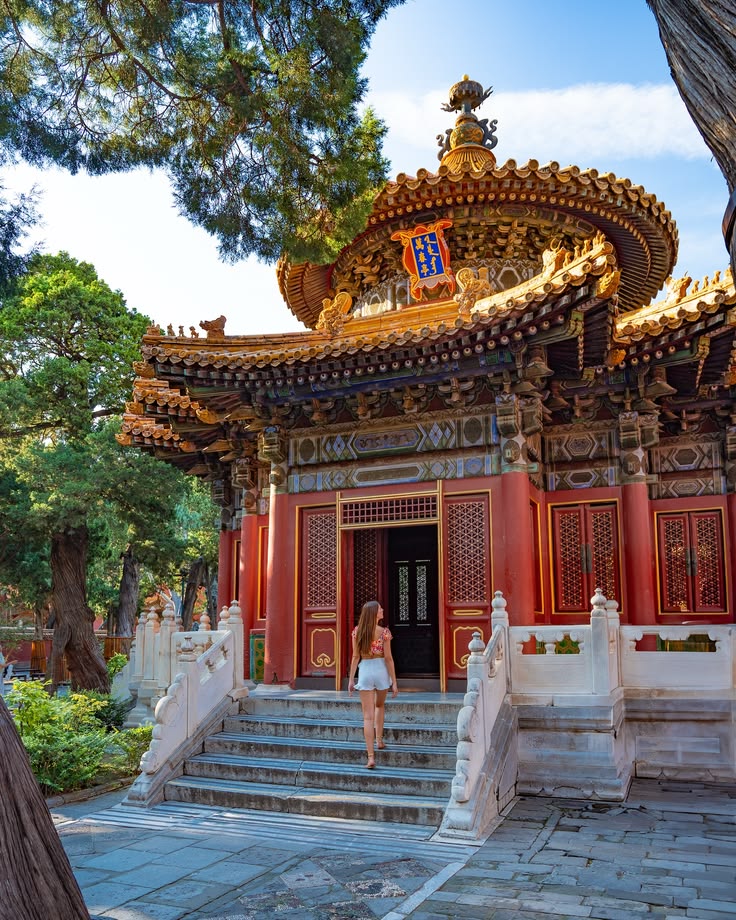 Jardin imperial uubicado en la Ciudad Prohibida en Pekin, China.